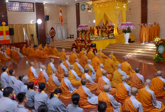 Đức Trưởng lão Quyền Pháp chủ GHPGVN khai thị tại Đại lễ tưởng niệm, kỳ siêu - Việt Nam Quốc Tự